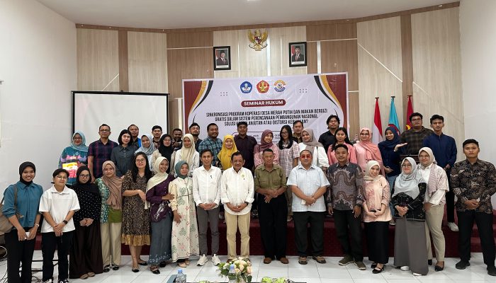 Mahasiswa Pascasarjana Hukum Untad Gelar Seminar Sinkronisasi Koperasi Desa Merah Putih dan Makan Bergizi Gratis