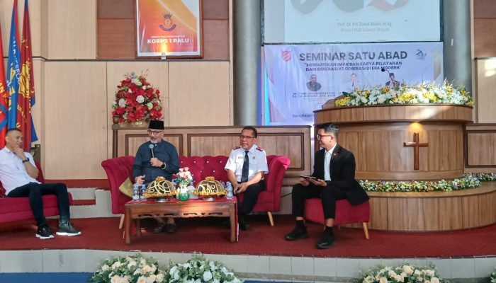 Prof. Zainal Abidin: Satu Abad Bala Keselamatan Bukti Kokohnya Toleransi di Kota Palu