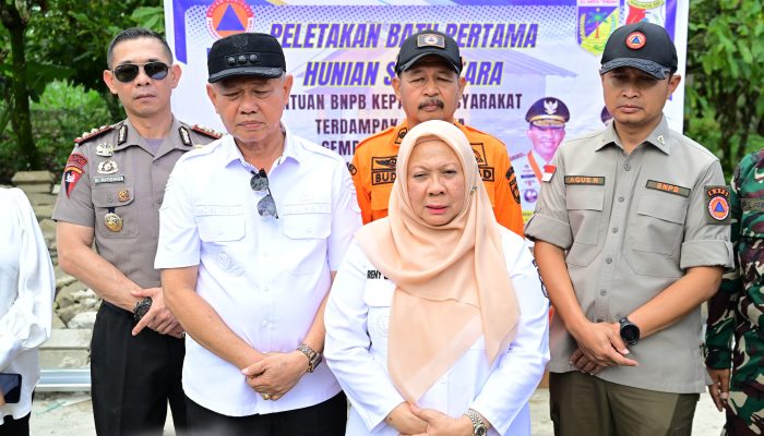 BNPB dan Pemprov Sulteng Bangun 50 Huntara di Sigi, Wagub Reny Lamadjido Letakkan Batu Pertama
