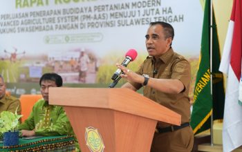 Anwar Hafid Genjot Berani Panen Raya, Target Produktivitas Padi Sulteng Capai 6 Ton per Hektare