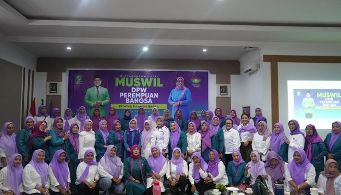 Muswil Perempuan Bangsa Sulteng Tetapkan Badriyah sebagai Ketua, Safri Ajak Perkuat Konsolidasi Menuju Pemilu 2029