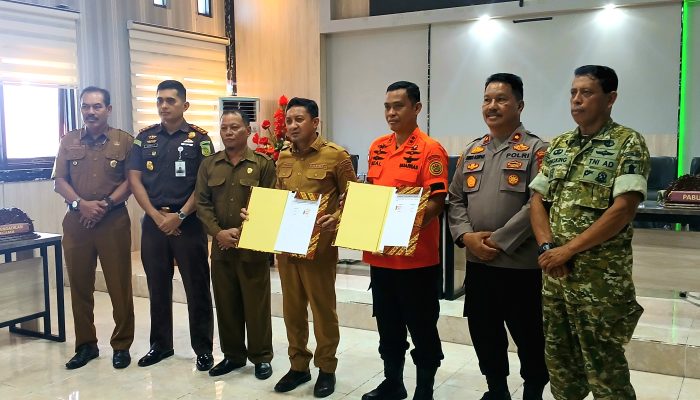 Perkuat Kesiapsiagaan, Pemkab Touna dan Basarnas Palu Teken MoU