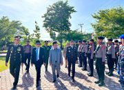 Bupati Tojo Una-Una Hadiri Upacara Hari Bhayangkara ke-80 di Mako Polres Touna