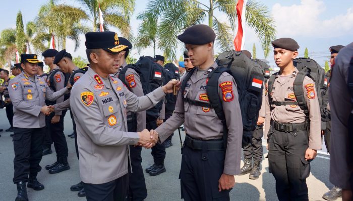 Kapolda Sulteng Lepas 116 Personel, Siap Perkuat Polres Banggai Laut