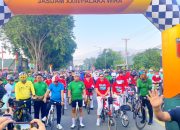 Ribuan Pesepeda Ramaikan Gowes Palaka Wira, Semarakkan HUT ke-1 Kodam XXIII/PW
