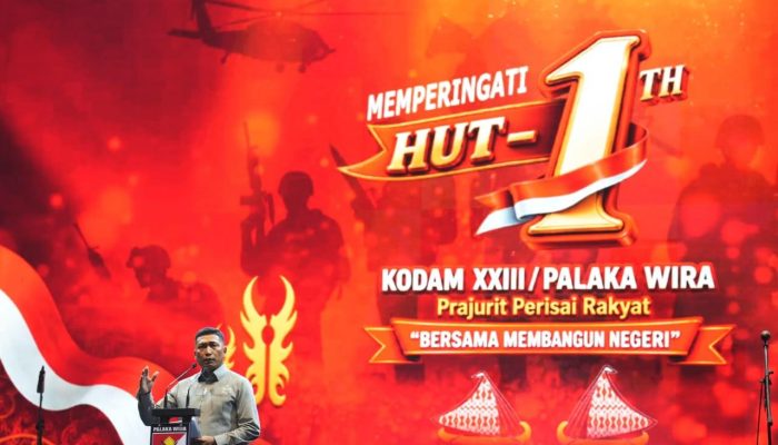 Kodam XXIII/Palaka Wira Rayakan HUT ke-1 Bersama Ribuan Masyarakat di Palu