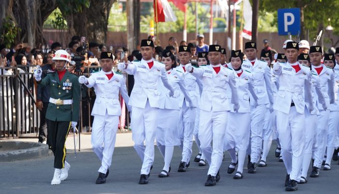Sukses Kibarkan Merah Putih, Ini Daftar Nama Paskibraka Upacara HUT ke-81 RI di Palu