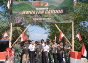 Jembatan Garuda Diresmikan, Danrem 132/Tadulako Perkuat Konektivitas Warga Sigi