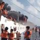 Kapal Mutiara Sentosa 2 rute Surabaya-Makassar Terbakar di Laut Jawa