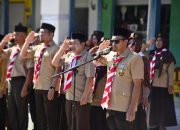 Bupati Ilham Lawidu Pimpin Upacara Hari Pramuka ke-65 di Ampana