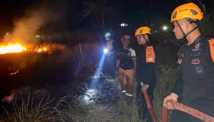Karhutla Terjadi di Sejumlah Wilayah Sulteng, Satbrimob Perkuat Upaya Pemadaman Titik Api