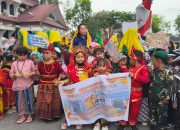 Sambut HUT ke-48 Kota Palu, 11 TK Ikuti Karnaval Budaya Gugus Nareme