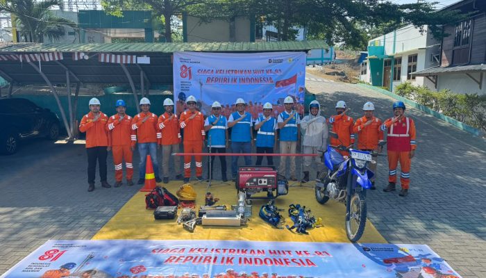 Jelang HUT ke-81 RI, PLN UPT Palu Gelar Apel Siaga Kelistrikan